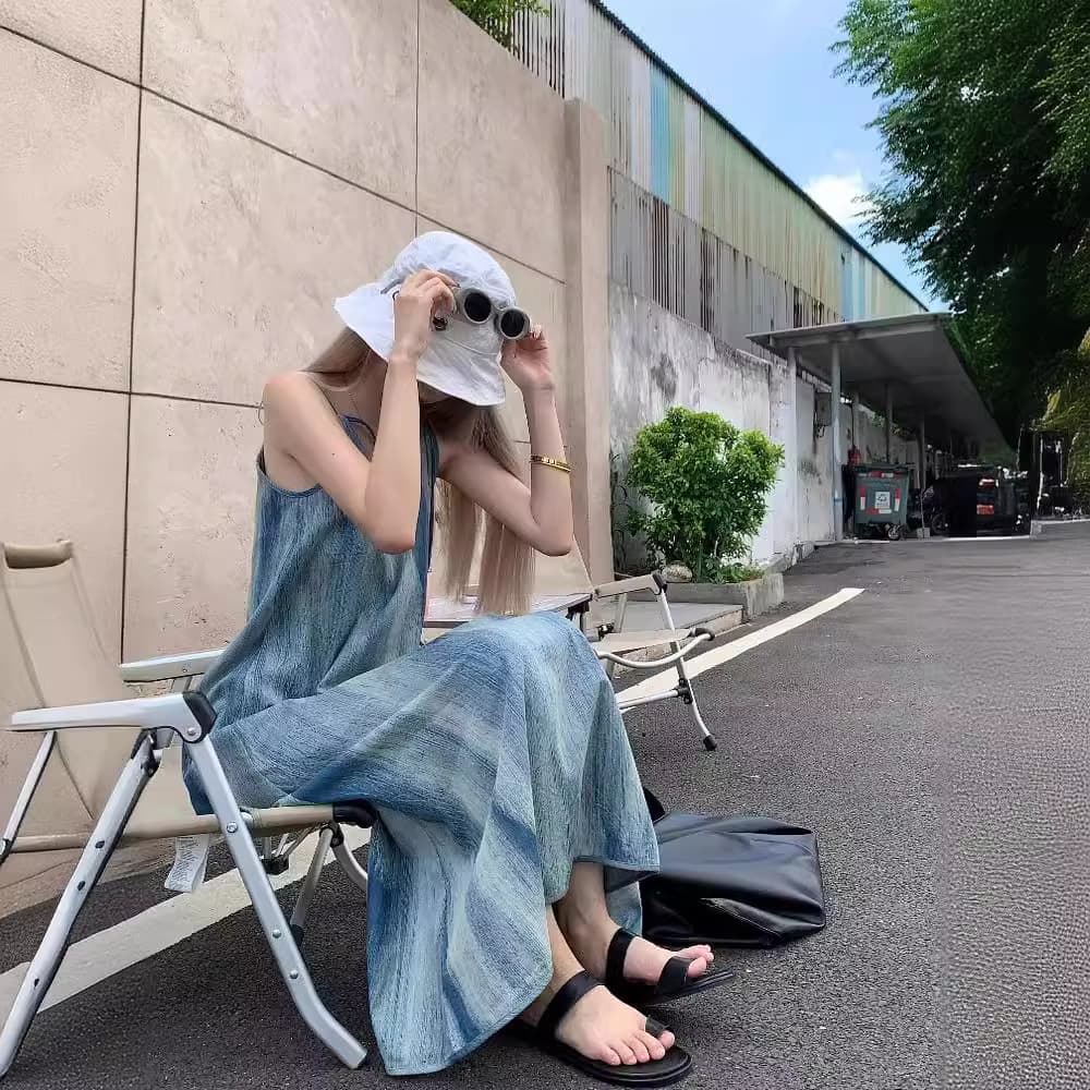 大人ワンピース ロング ゆったりシルエット大人キャミワンピース