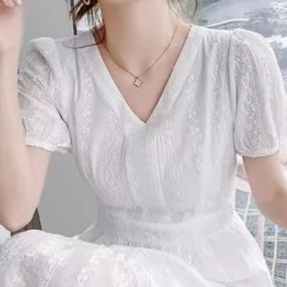 大人ワンピース ロング レースティアード 優美ロングワンピース