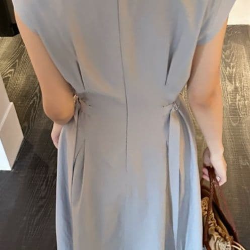 大人ワンピース ロング ナチュラル風合いフレアロングワンピース