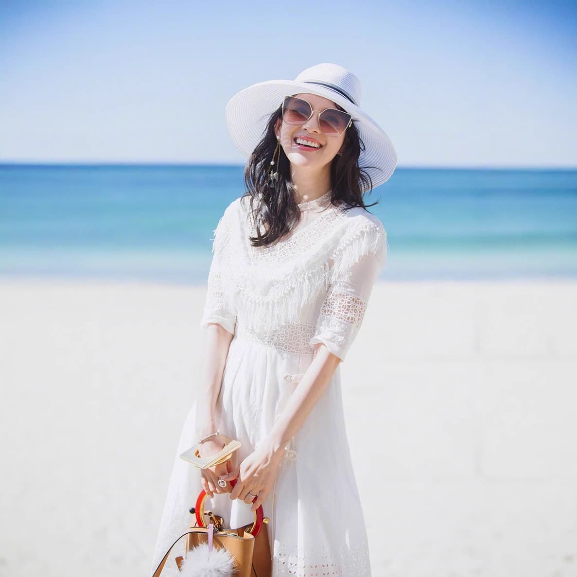 大人ワンピース ロング フリンジレース ワンピース