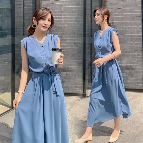 大人ワンピース ロング 優雅なシルエット