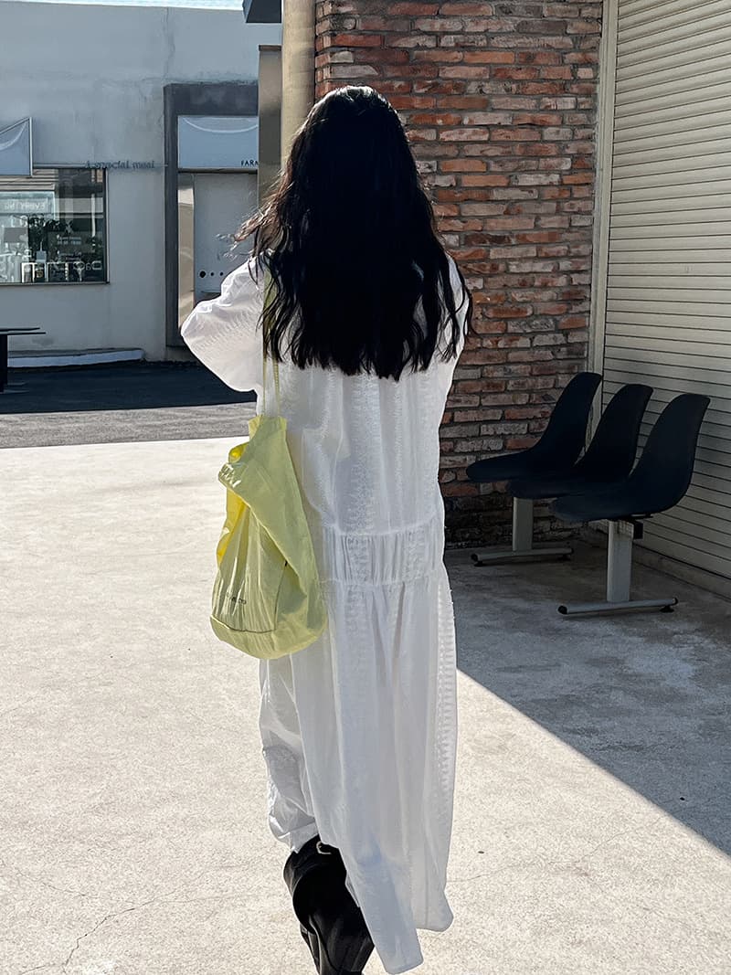 大人ワンピース ロング たっぷりギャザー ティアード