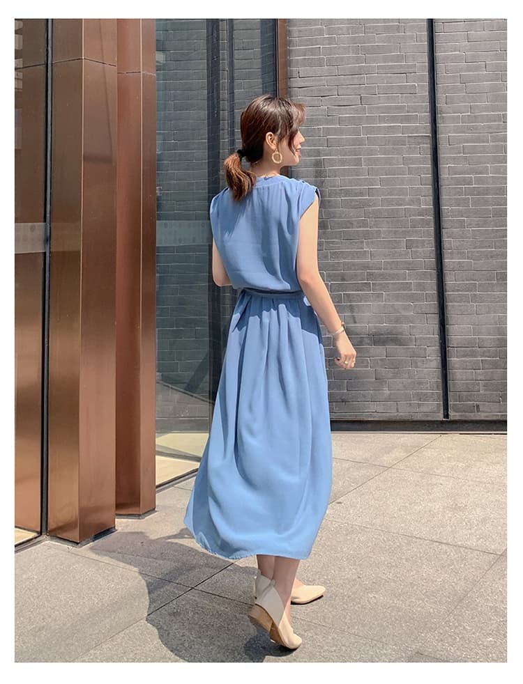 大人ワンピース ロング 優雅なシルエット