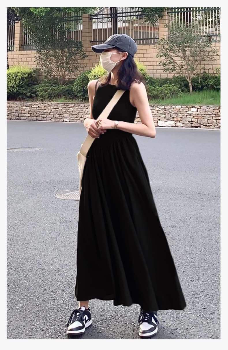 大人ワンピース ロング シンプルロングワンピース