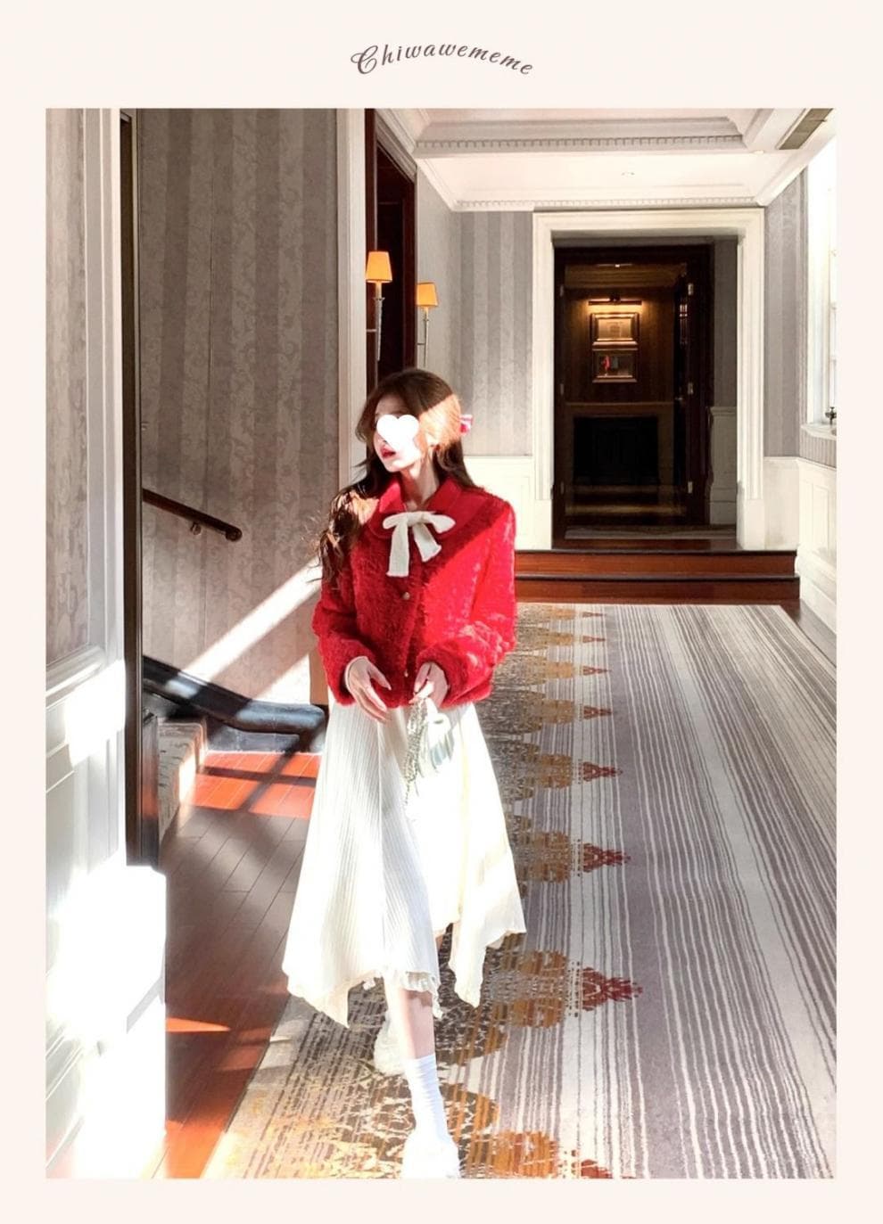 大人ワンピース ロング 優雅なプリーツニットワンピース