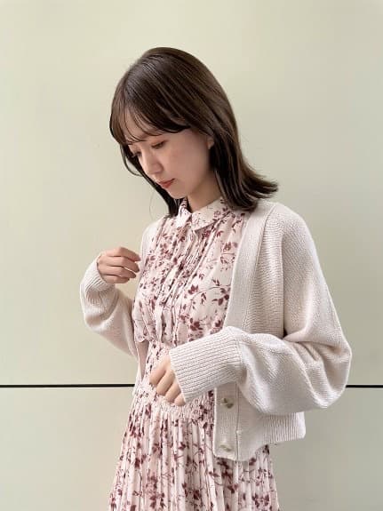 大人ワンピース ロング 花柄プリーツワンピース