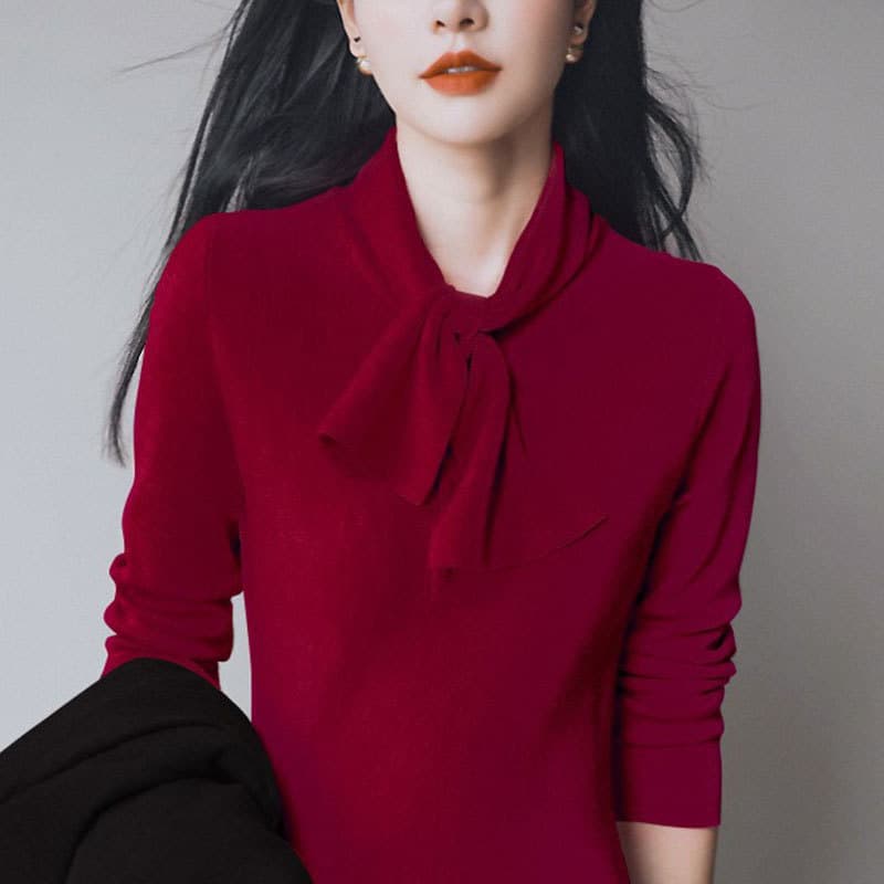 大人ワンピース ロング リボンタイ付き上品大人ワンピース