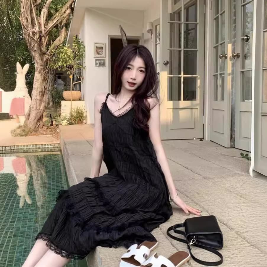 大人ワンピース ロング レース重ねティアードロマンスワンピース