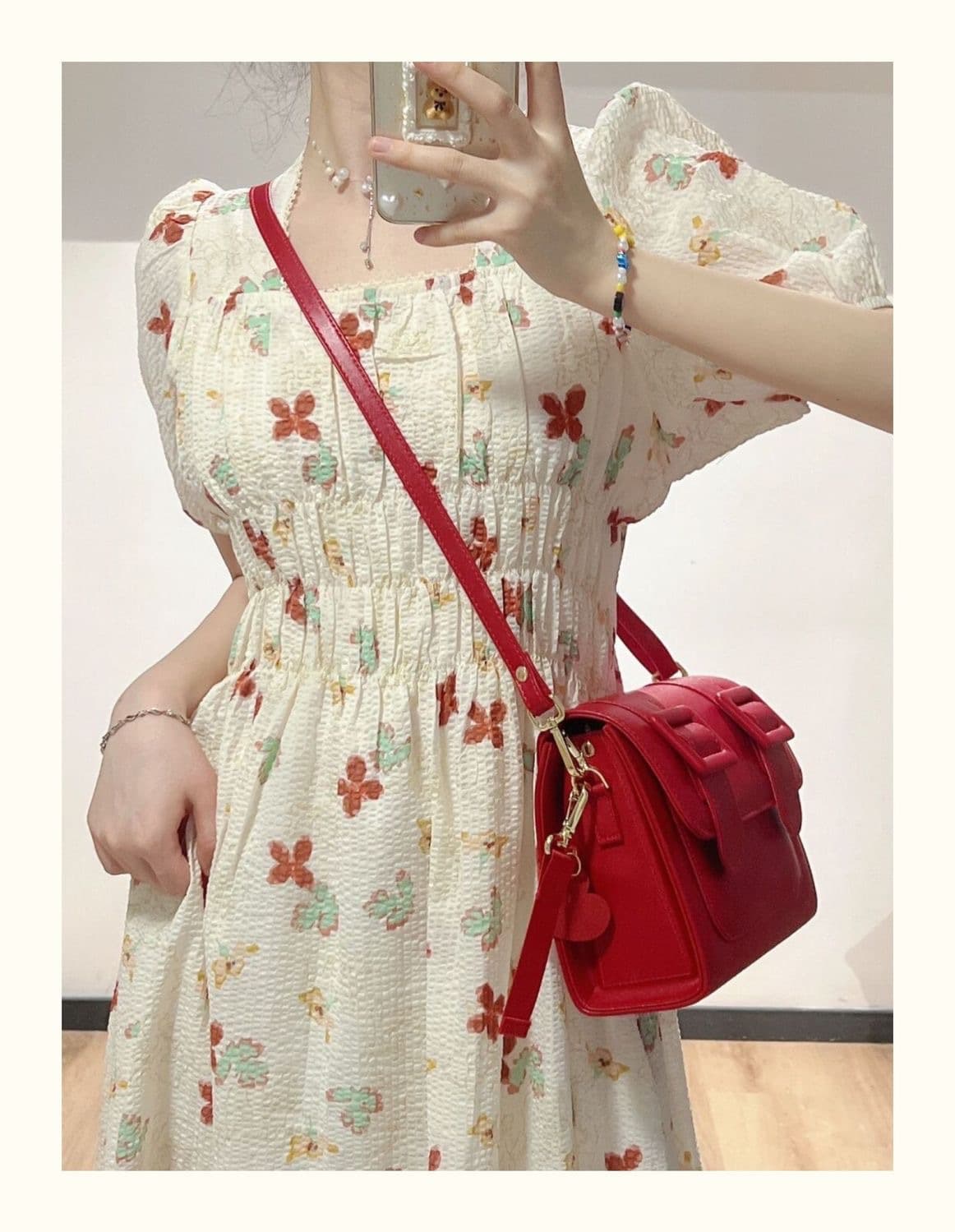 大人ワンピース ロング 花柄シャーリング大人ロングワンピース