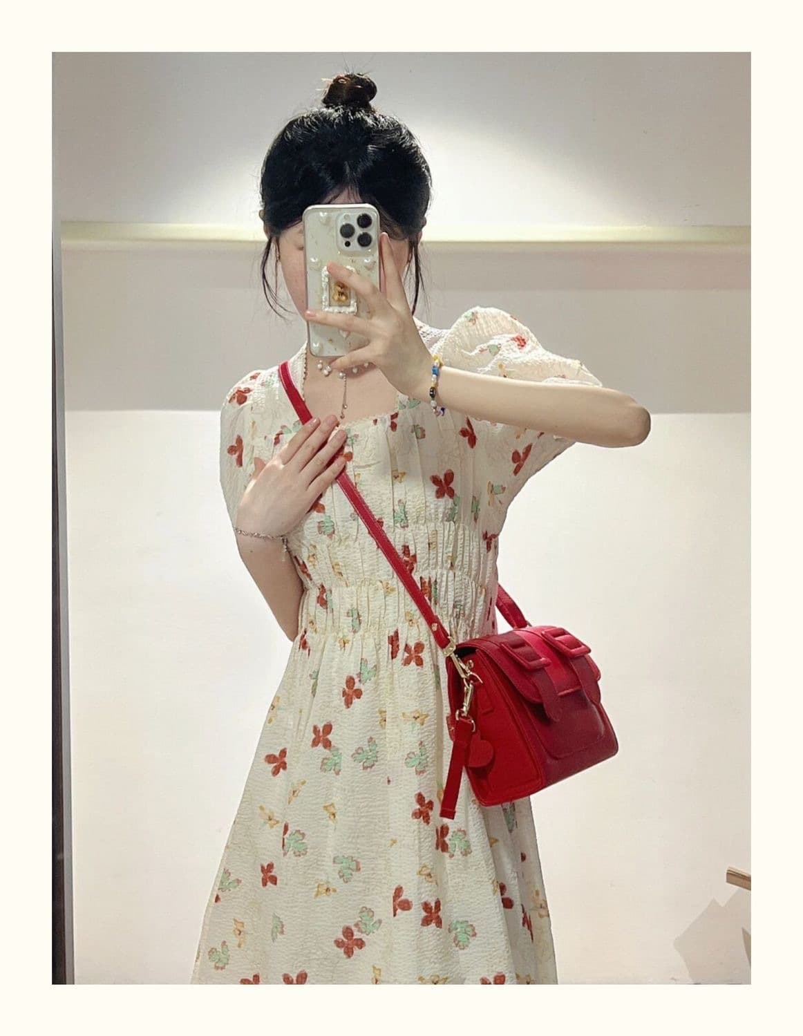 大人ワンピース ロング 花柄シャーリング大人ロングワンピース