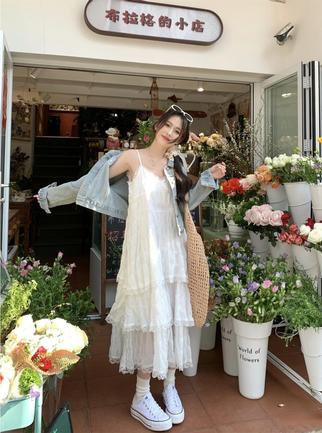 大人ワンピース ロング レース重ねティアードロマンスワンピース