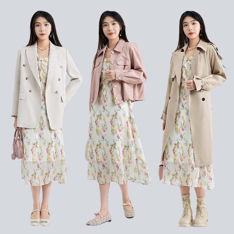 大人ワンピース ロング ロマンティック シアー フリル