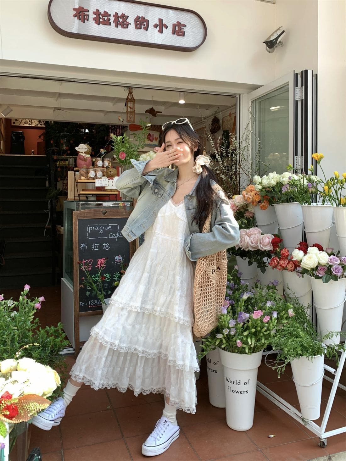 大人ワンピース ロング レース重ねティアードロマンスワンピース