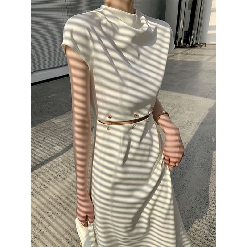 大人ワンピース ロング 艶めきシルエット